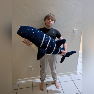 3' Crocheted Whale Shark Plush